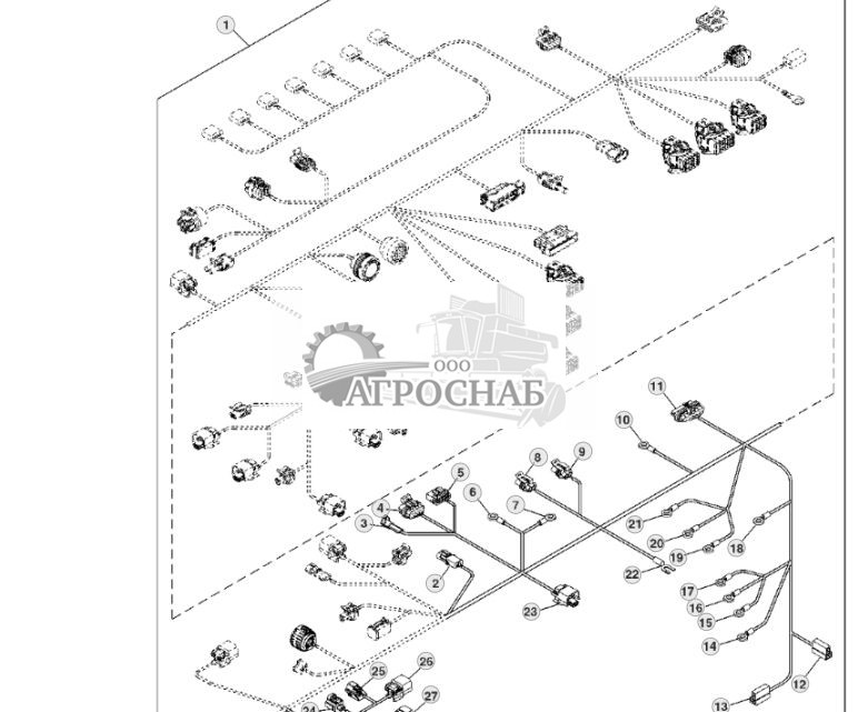 Жгут проводов шасси и разъемы, MFWD, Tier 2 (33) - ST121680 379.jpg